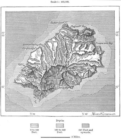 Het eiland St. Helena.