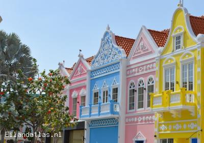Gebouwen in Oranjestad, Aruba